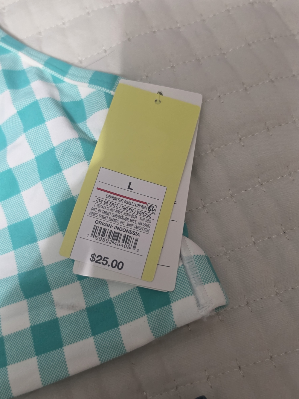 all in motion Teal and White Check Womens Two Piece Set - Picture 4 of 7